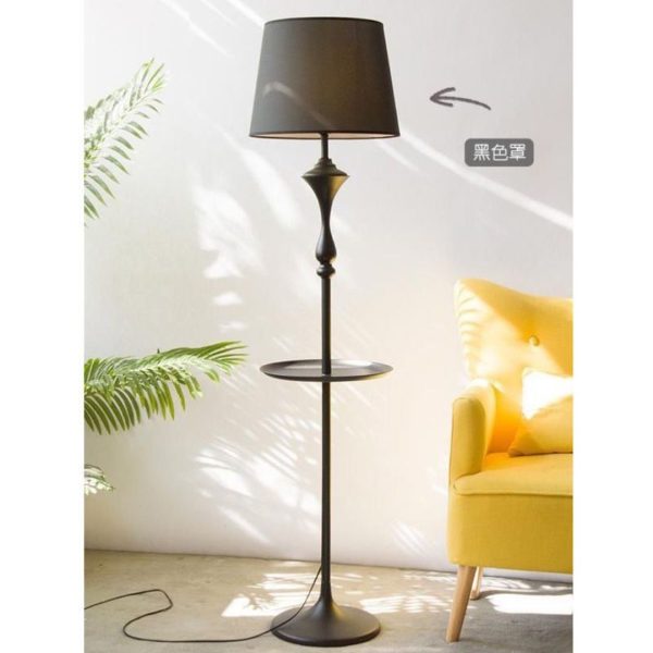 Đèn Đứng Kết Hợp Bàn Cafe Bắc Âu Nhiều Kiểu Dáng Chao Vải 3 Chế Độ Màu Dùng Decor - Hình ảnh 2
