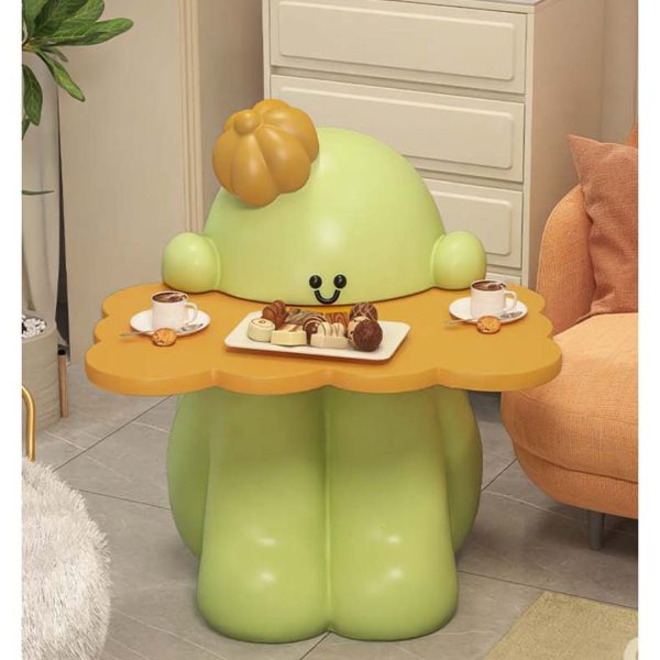 Bàn Cà Phê Hình Cây Xương Rồng Phong Cách Hoạt Hình, Bàn Phụ Bên Cạnh Sofa, Giường Ngủ Xinh Xắn - Hình ảnh 3