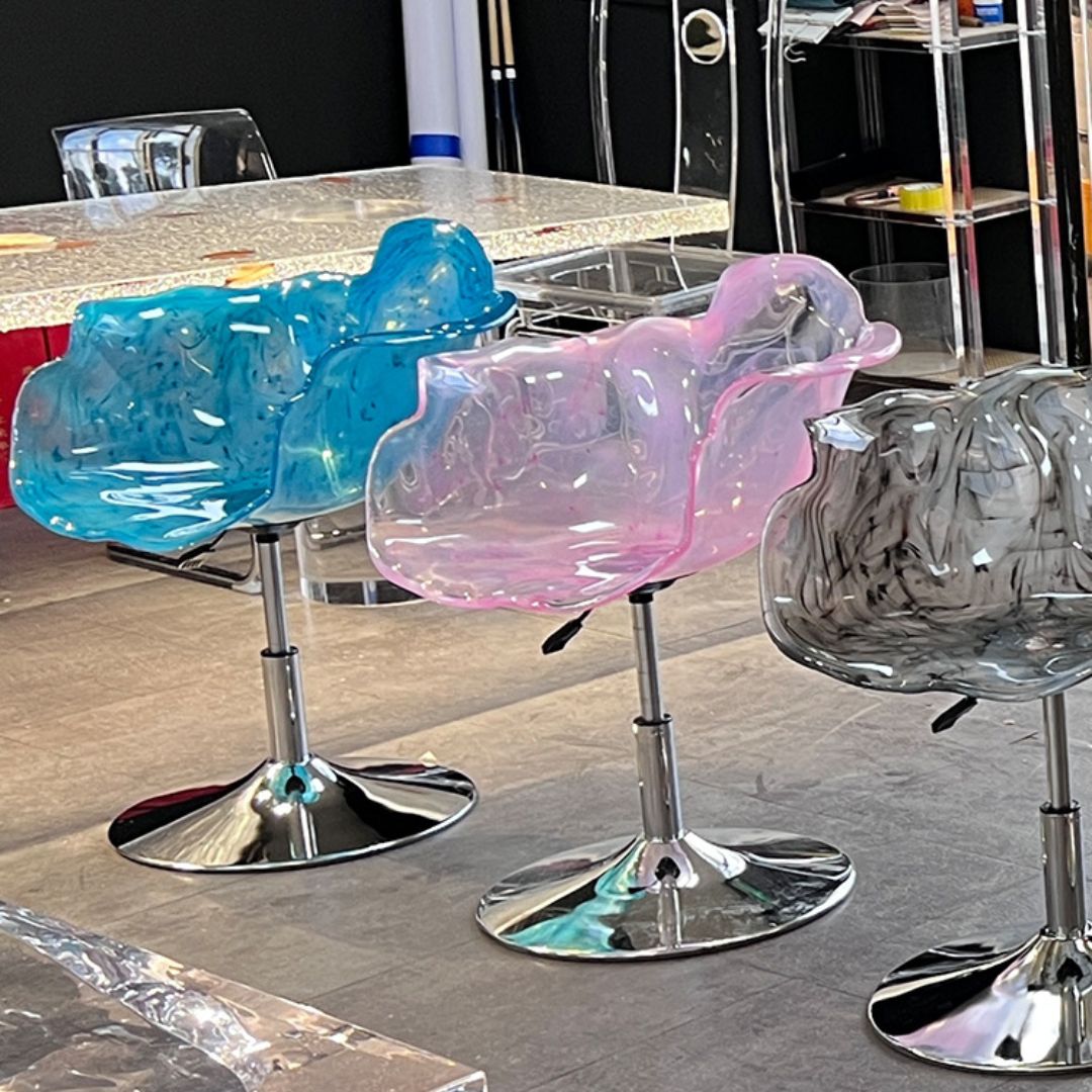 Ghế cánh hoa hồng acrylic ghế có thể nâng lên hạ xuống