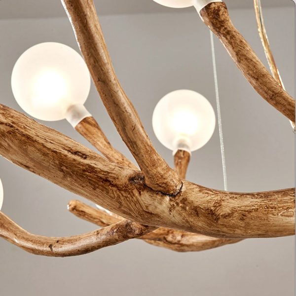 Đèn Chùm Thả Nhánh Cây Nghệ Thuật, Đèn Thả Bàn Ăn Dài Cao Cấp Phong Cách Wabi-Sabi - Hình ảnh 3