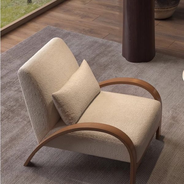 Ghế sofa đơn giản kiểu Bắc Âu với lớp nện thoáng khí