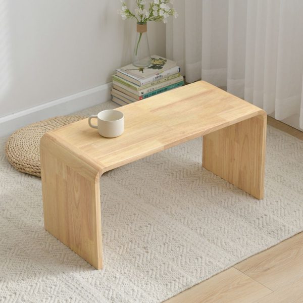 Bàn Cafe Gỗ Hình Chữ C, Bàn Di Động Nhỏ Gọn Đa Dụng Tiện Ích Phòng Khách