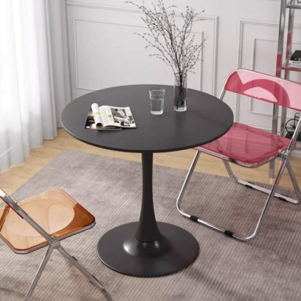 Bàn Cafe Gỗ Tròn Chống Thấm Bền Bỉ Trang Trí Quán Trà Sữa, Nhà Hàng, Phòng Ăn