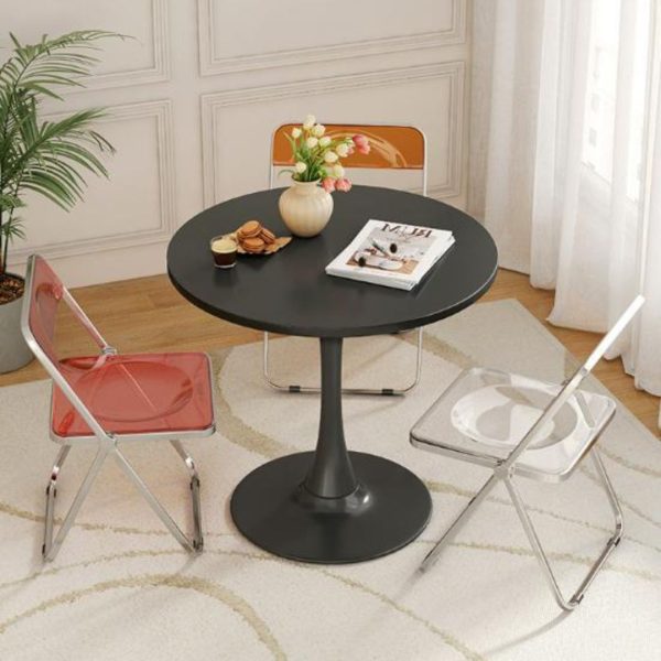 Bàn Cafe Gỗ Tròn Chống Thấm Bền Bỉ Trang Trí Quán Trà Sữa, Nhà Hàng, Phòng Ăn
