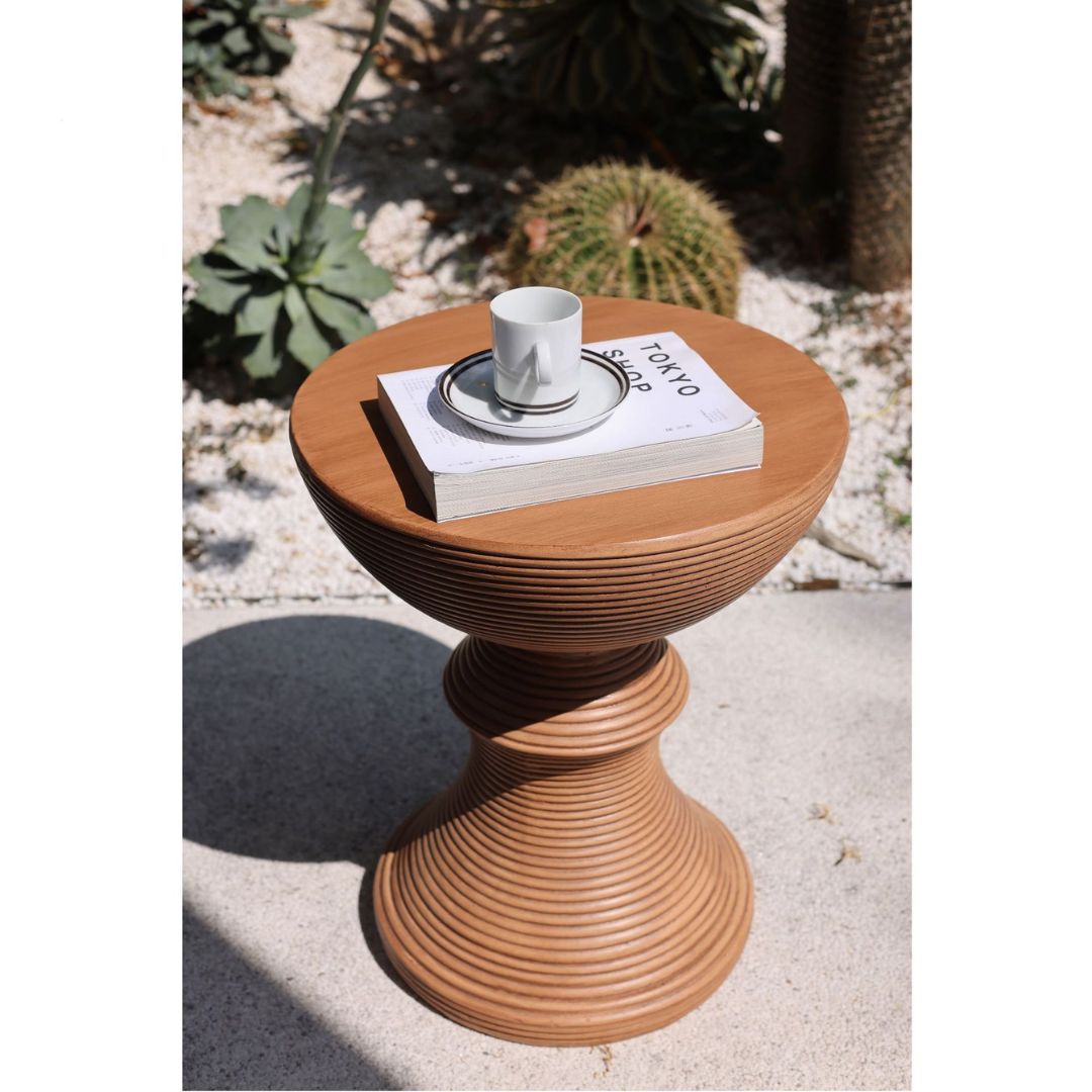 Bàn Cafe Nhỏ Vân Gỗ Retro Trang Trí Sofa, Quán Cafe Phong Cách Bắc Âu