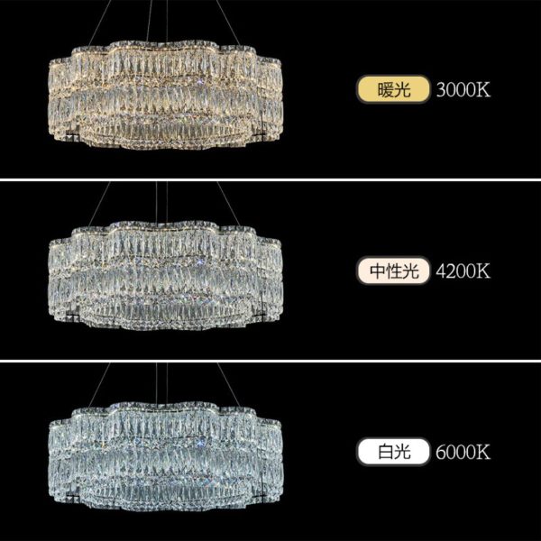 Đèn Chùm Pha Lê Bông Hoa Cao Cấp Phong Cách Pháp Sang Trọng Decor Nhà Hàng Khách Sạn