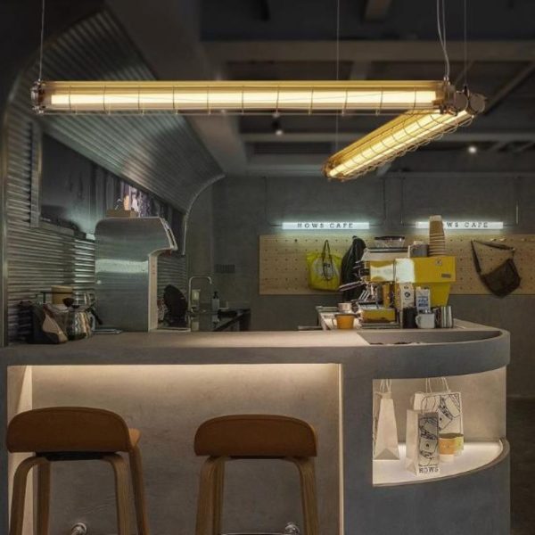Đèn Chùm Sắt Dài Retro Phong Cách Công Nghiệp Decor Quầy Bar, Quán Cafe, Nhà Hàng
