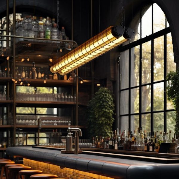 Đèn Chùm Sắt Dài Retro Phong Cách Công Nghiệp Decor Quầy Bar, Quán Cafe, Nhà Hàng