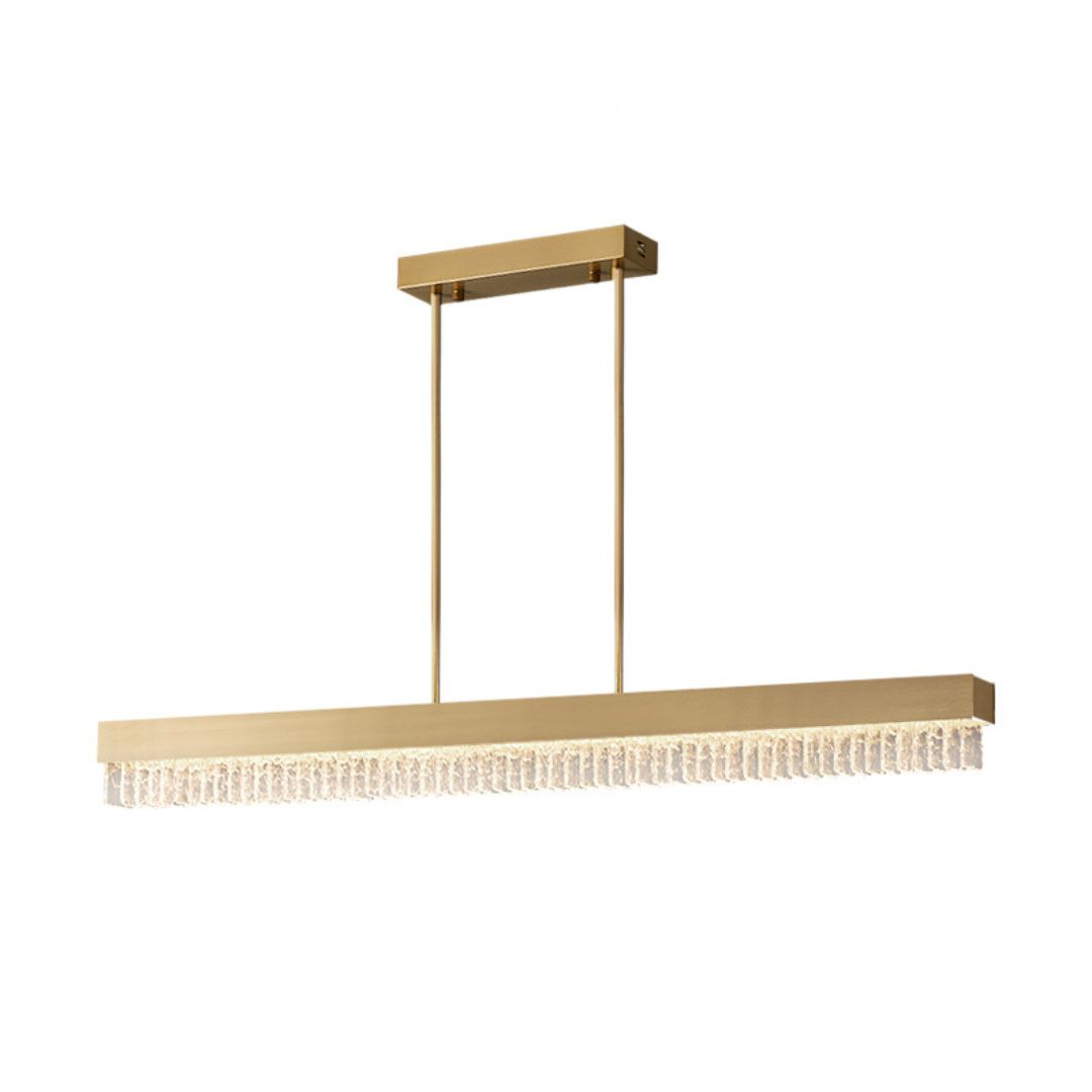 Đèn Chùm Thép Thuỷ Tinh Gợn Sóng Cao Cấp Decor Nội Thất Phong Cách Tối Giản