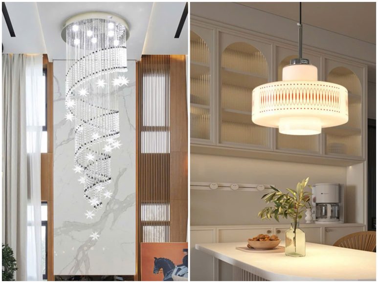 Phân Biệt Đèn Chùm Và Đèn Thả Điểm Khác Biệt Và Cách Chọn Đèn Phù Hợp