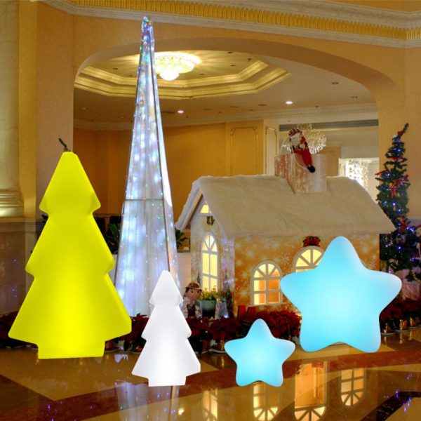 Đèn LED Dạ Quang Cây Thông Noel Trang Trí Lễ Hội, Sân Vườn Chống Thấm Hiệu Quả