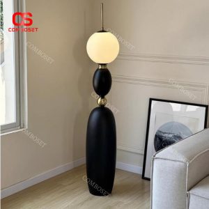 Đèn Sàn Bauhaus Hình Bầu Thiết Kế Nghệ Thuật Pháp Dành Cho Phòng Khách