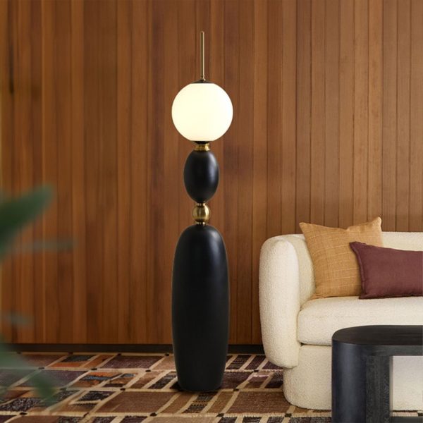 Đèn Sàn Bauhaus Hình Bầu Thiết Kế Nghệ Thuật Pháp Dành Cho Phòng Khách