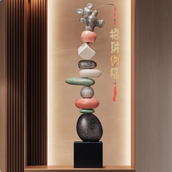 Đèn Sàn Gốm Tháp Đá Trung Hoa Phong Thuỷ Mang Đến Vận May Decor Nội Thất Tết