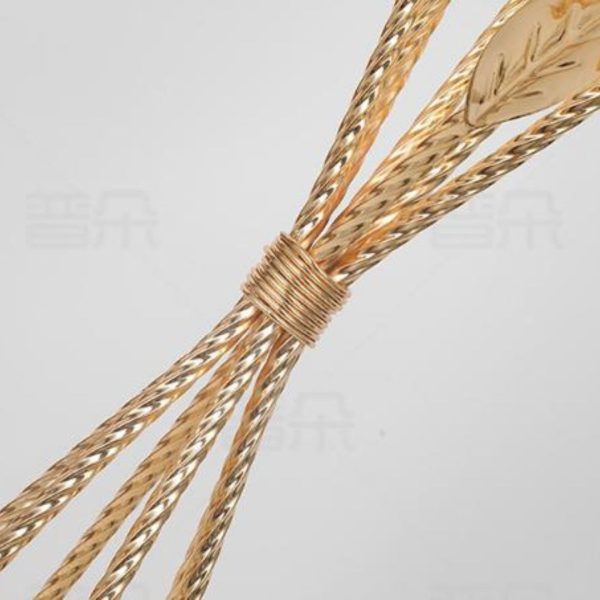 Đèn Sàn Sắt Mạ Vàng Bóng Thuỷ Tinh Màu Ombre Tím Độc Đáo