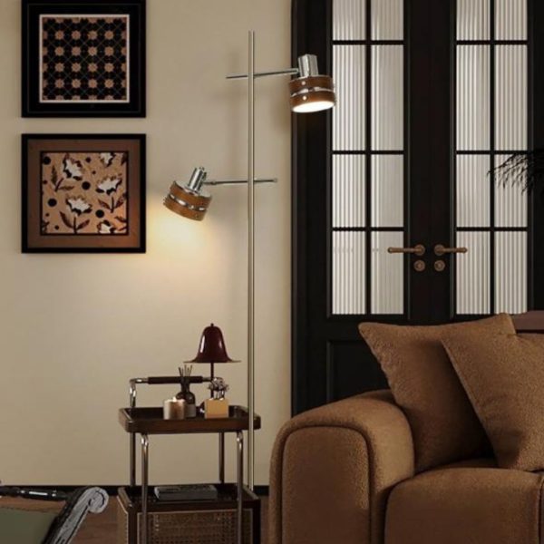 Đèn Sàn Sắt Tối Giản Phong Cách Công Nghiệp Cá Tính Decor Không Gian Nội Thất Phòng Khách