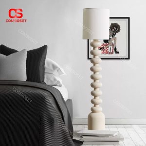 Đèn Sàn Tối Giản Trắng Đen Bauhaus Thiết Kế Sáng Tạo Phong Cách Hiện Đại