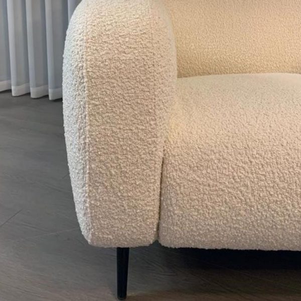 Ghế Sofa Bành Lông Cừu Trắng Dùng Trong Phòng Khách Đọc Sách, Thư Giãn
