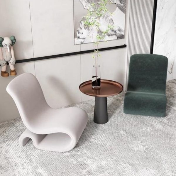 Ghế Sofa Quỳ Vải Nhung Mềm Mại Nhiều Màu Decor Phòng Khách, Quán Cafe