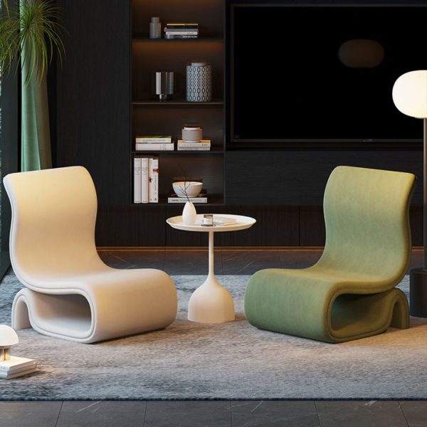 Ghế Sofa Quỳ Vải Nhung Mềm Mại Nhiều Màu Decor Phòng Khách, Quán Cafe