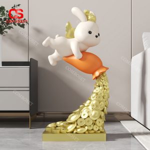 Tượng Thỏ May Mắn