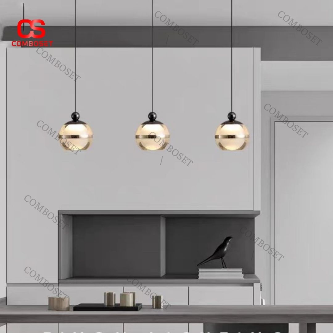 Đèn thả hình quả bóng acrylic với thiết kế tối giản theo phong cách Bắc Âu