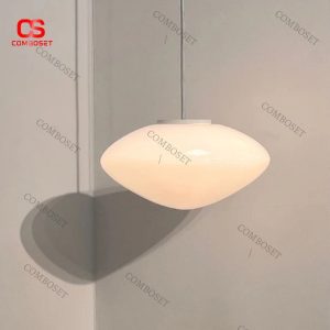 Đèn thả ngọc thủy tinh hình Opal với kiểu dáng sang trọng hài hòa