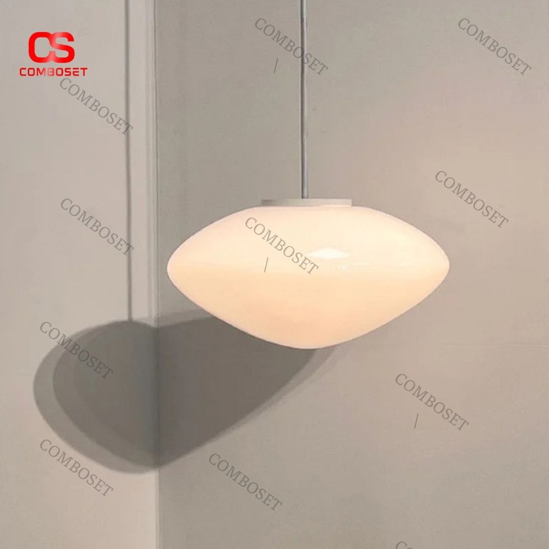 Đèn thả ngọc thủy tinh hình Opal với kiểu dáng sang trọng hài hòa