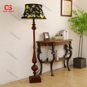 Đèn sàn chao nón họa tiết thuê hoa mang đậm dấu ấn cổ điển và hoài niệm