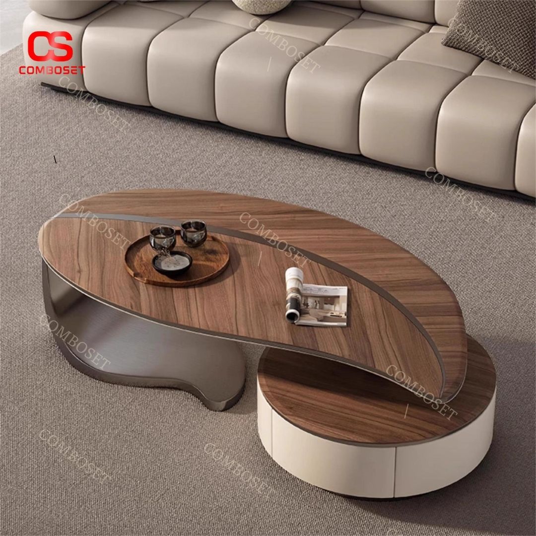 Bàn sofa hình chiếc lá lấy cảm hứng thiết kế từ thiên nhiên