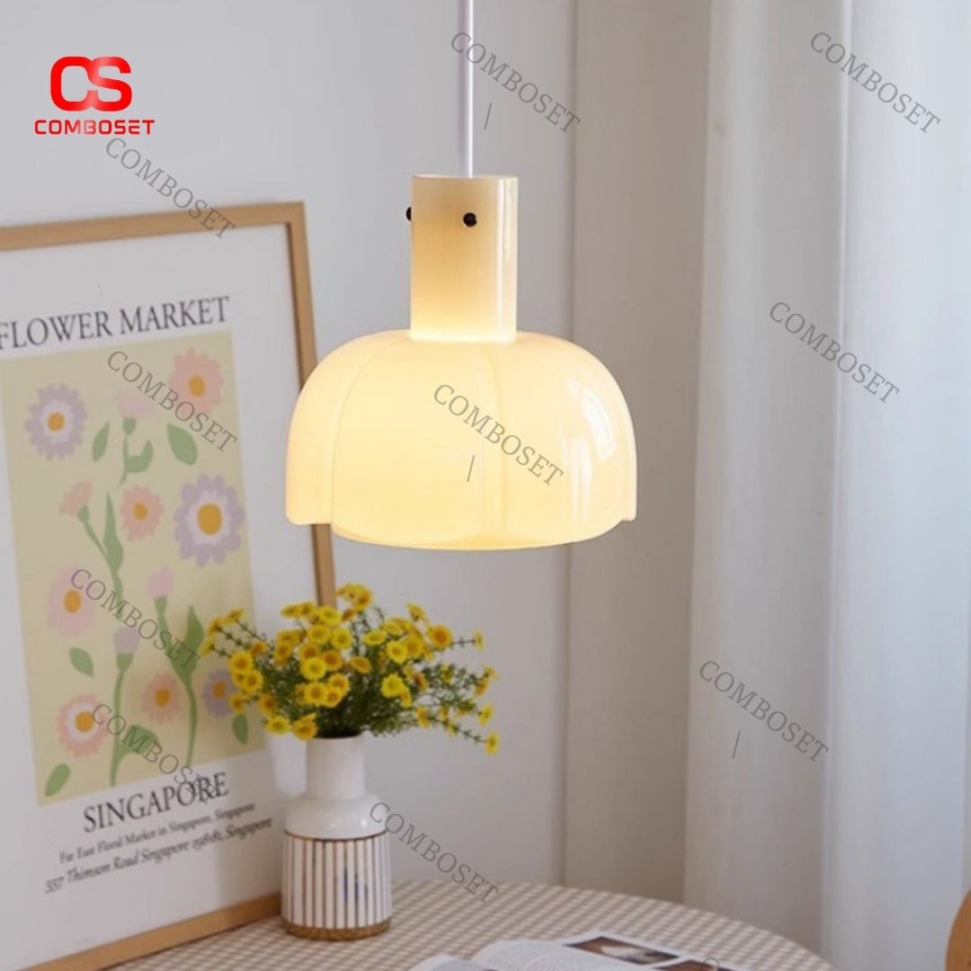 Đèn thả trần nụ hoa thủy tinh kiểu dáng tinh tế, đẹp mắt