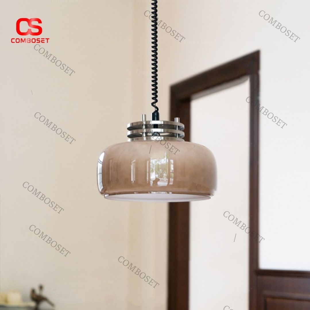 Đèn thả trần bauhaus chao thủy tinh thể hiện sựu thanh lịch và hiện đại
