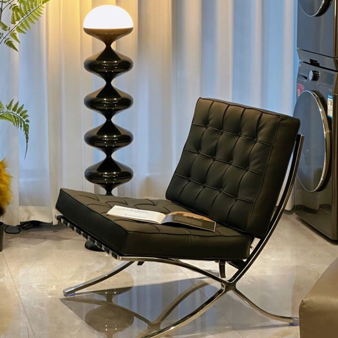 Ghế sofa barcelona đệm da có nhiều màu sắc dễ dàng lựa chọn không gian phù hợp