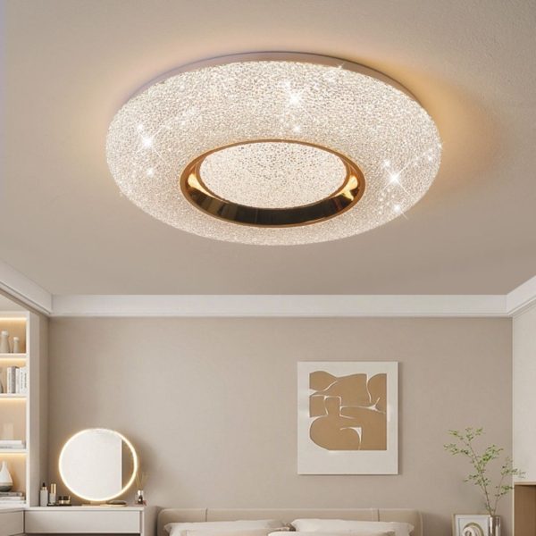 Đèn ốp trần bảo vệ mắt decor không gian phòng khách