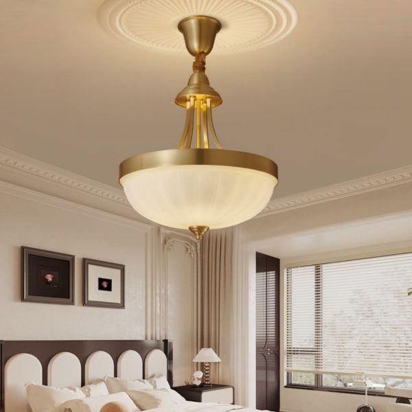 Đèn thả thủy tinh tân cổ điển decor không gian phòng khách