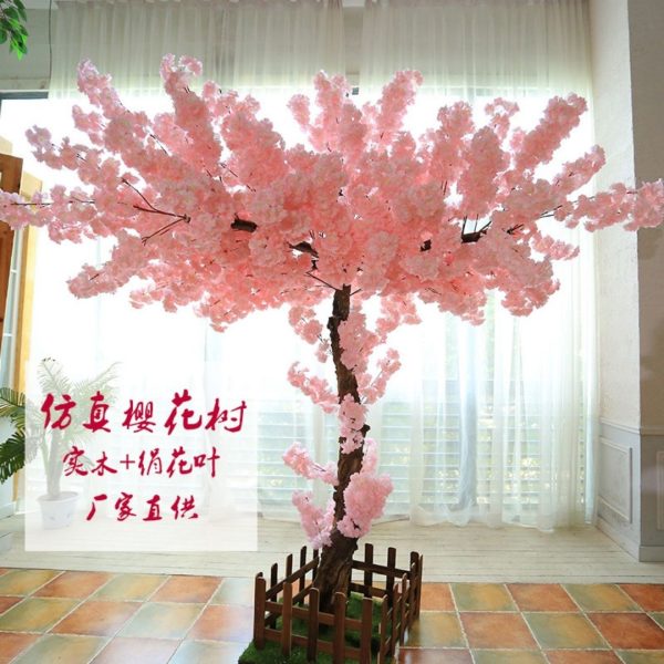Cây Hoa Anh Đào Nhân Tạo Có Led Thân Bonsai Uốn Lượn, Cây Hoa Đào Có Đế Màu Hồng Tuyệt Đẹp - Hình ảnh 7