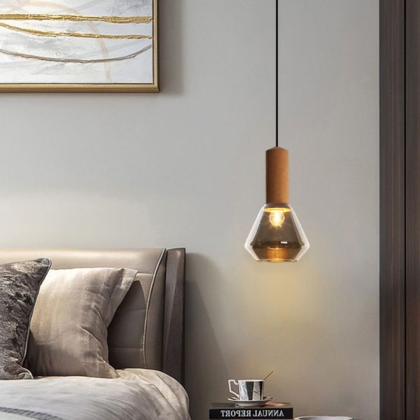 Đèn Thả Trần Thủy Tinh Đuôi Đồng, Đèn Thả Decor Phòng Ăn, Phòng Ngủ 3 Chế Độ Màu - Hình ảnh 7