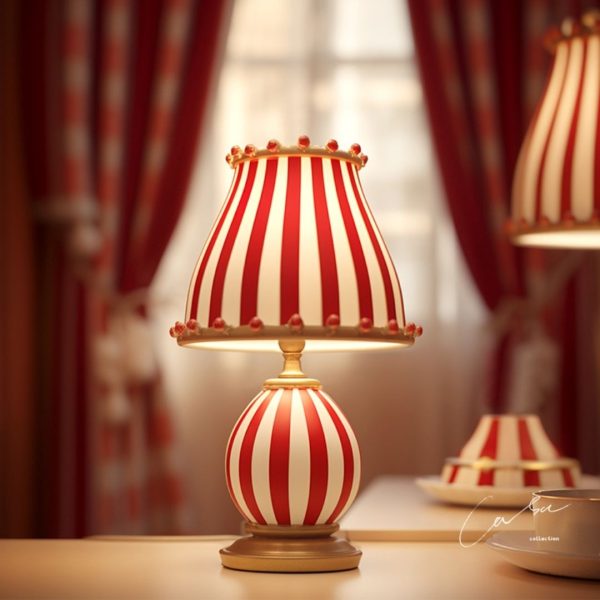 Đèn Bàn Phong Cách Rạp Xiếc, Đèn Để Bàn Retro Sáng Tạo 3 Chế Độ Màu Decor Phòng Ngủ - Hình ảnh 8