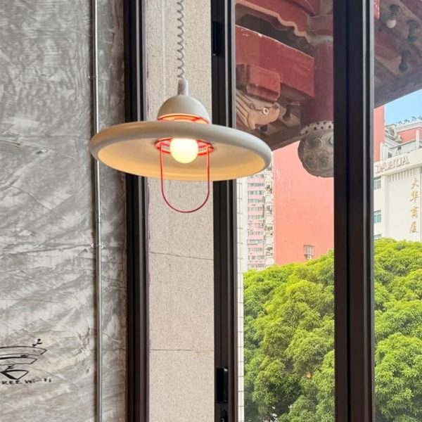 Đèn Thả Hình Đĩa Bay Sáng Tạo, Đèn Chùm Phong Cách Bắc Âu Điều Chỉnh Độ Cao Thả Trần Dùng Decor - Ảnh 7