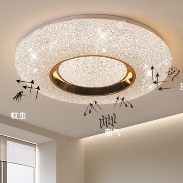 Đèn Ốp Trần Bảo Vệ Mắt, Đèn Trần Phòng Ngủ Hiện Đại Năm 2024, Đèn Led Trần 3 Chế Độ Màu - Hình ảnh 7