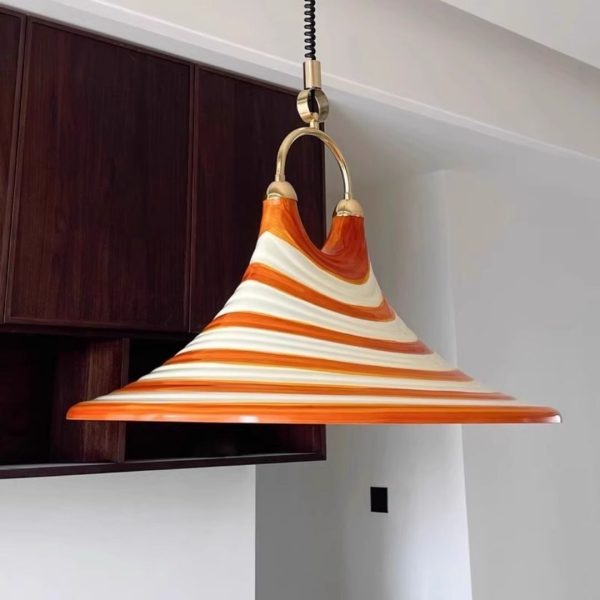 Đèn Thả Hình Chiếc Mũ Độc Đáo, Đèn Thả Acrylic Nghệ Thuật Điều Chỉnh Độ Cao Dùng Decor - Hình ảnh 6