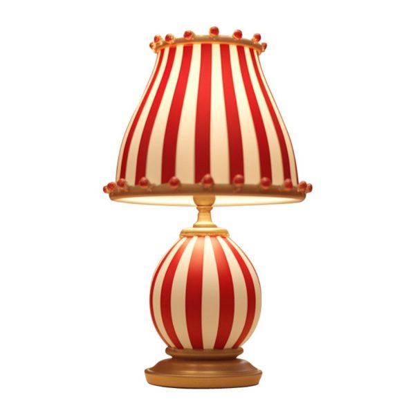 Đèn Bàn Phong Cách Rạp Xiếc, Đèn Để Bàn Retro Sáng Tạo 3 Chế Độ Màu Decor Phòng Ngủ - Hình ảnh 7