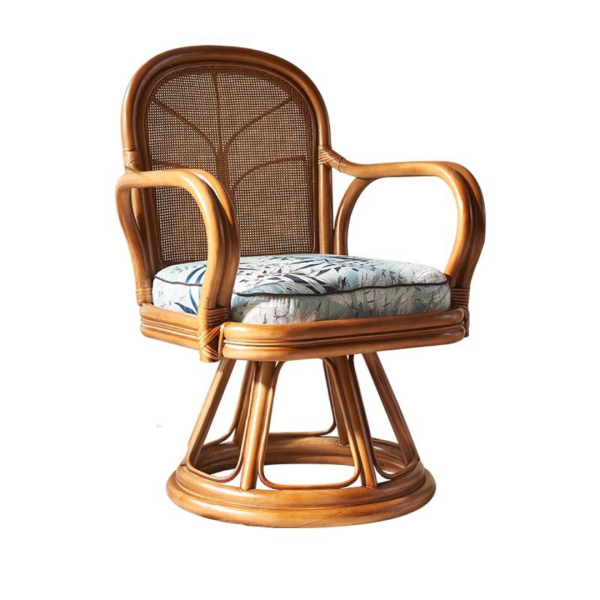 Bộ Bàn 2 Ghế Mây Nghệ Thuật, Bộ Bàn Ghế Mây Xoay 360 Độ Phong Cách Retro, Ghế Bàn Cà Phê Kết Hợp - Hình ảnh 7