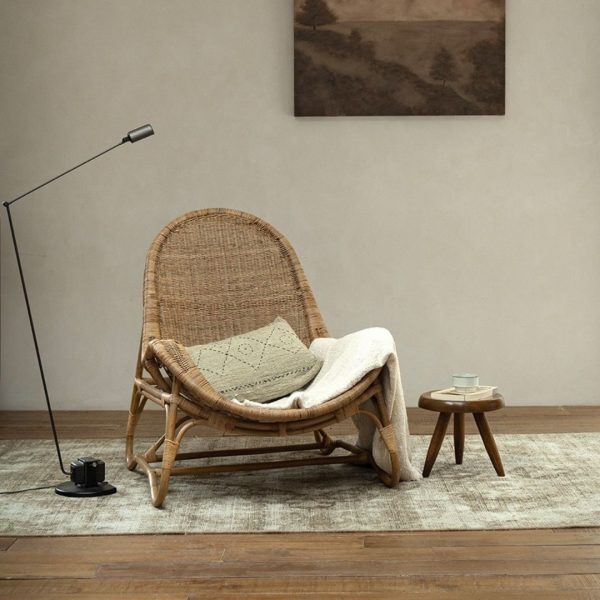 Ghế Mây Thư Giãn Michelle, Ghế Mây Tự Nhiên Retro Phong Cách Wabi-Sabi Dành Cho Nội, Ngoại Thất - Hình ảnh 7