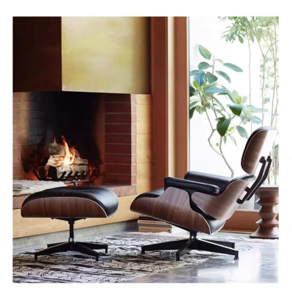 Ghế Thư Giãn Emas Da Bò Cao Cấp, Ghế Sofa Lười Kèm Đôn Ghế, Ghế Sofa Xoay Khung Kim Loại Thiết Kế Ý - Hình ảnh 6