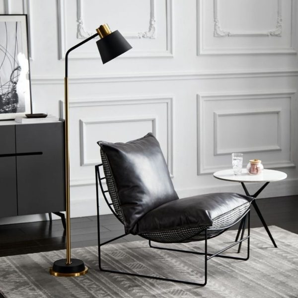 Ghế Thư Giãn Đệm Da Khung Sắt Hiện Đại, Ghế Sofa Lười, Ghế Sofa Nhỏ, Đơn Giản, Sang Trọng - Hình ảnh 7