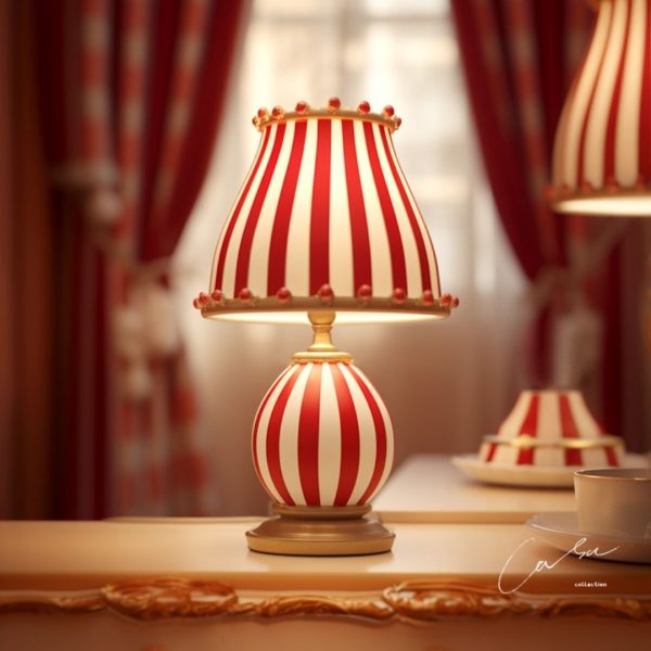 Đèn Bàn Phong Cách Rạp Xiếc, Đèn Để Bàn Retro Sáng Tạo 3 Chế Độ Màu Decor Phòng Ngủ - Hình ảnh 6