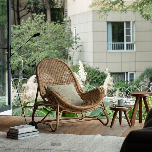 Ghế mây thư giãn michelle dành cho tăng thêm gối tựa lưng