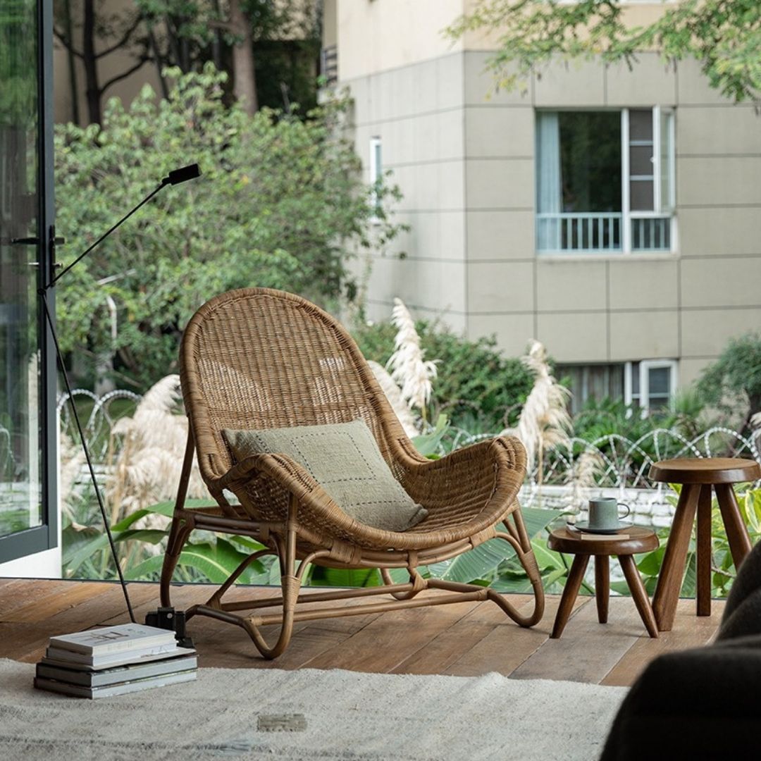 Ghế mây thư giãn michelle dành cho tăng thêm gối tựa lưng