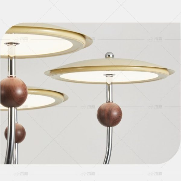 Đèn Chùm Thả Hình Đĩa Bay, Đèn Chùm Phòng Khách, Hội Trường Phong Cách Cổ Điển, Đèn Thả Retro - Hình ảnh 4